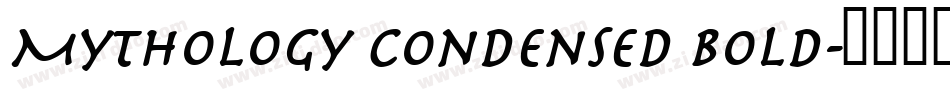 Mythology Condensed Bold字体转换